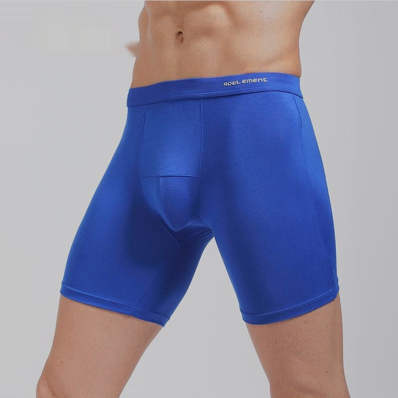 Tight Lengthened Sports Underwear Anti-wear Leg Men's Breathable Boxers Plus Size