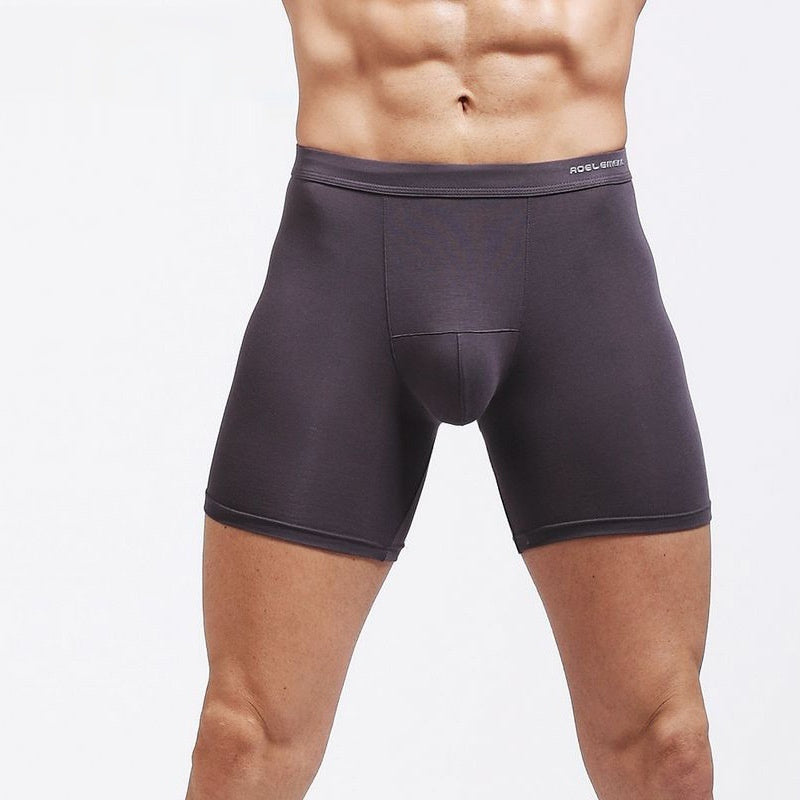 Tight Lengthened Sports Underwear Anti-wear Leg Men's Breathable Boxers Plus Size