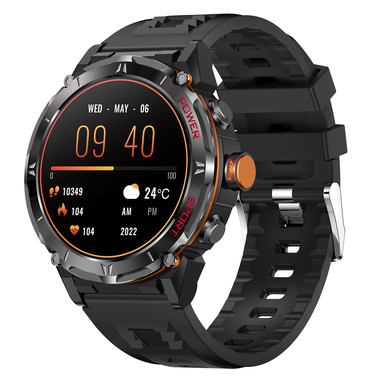 New Y18 Smart Watch 143-inch Blood Oxygen GPS Altitude Pressure Monitoring