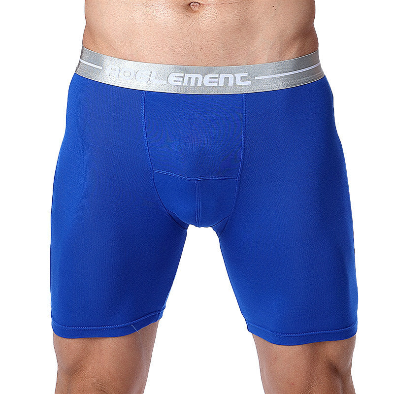 Tight Lengthened Sports Underwear Anti-wear Leg Men's Breathable Boxers Plus Size