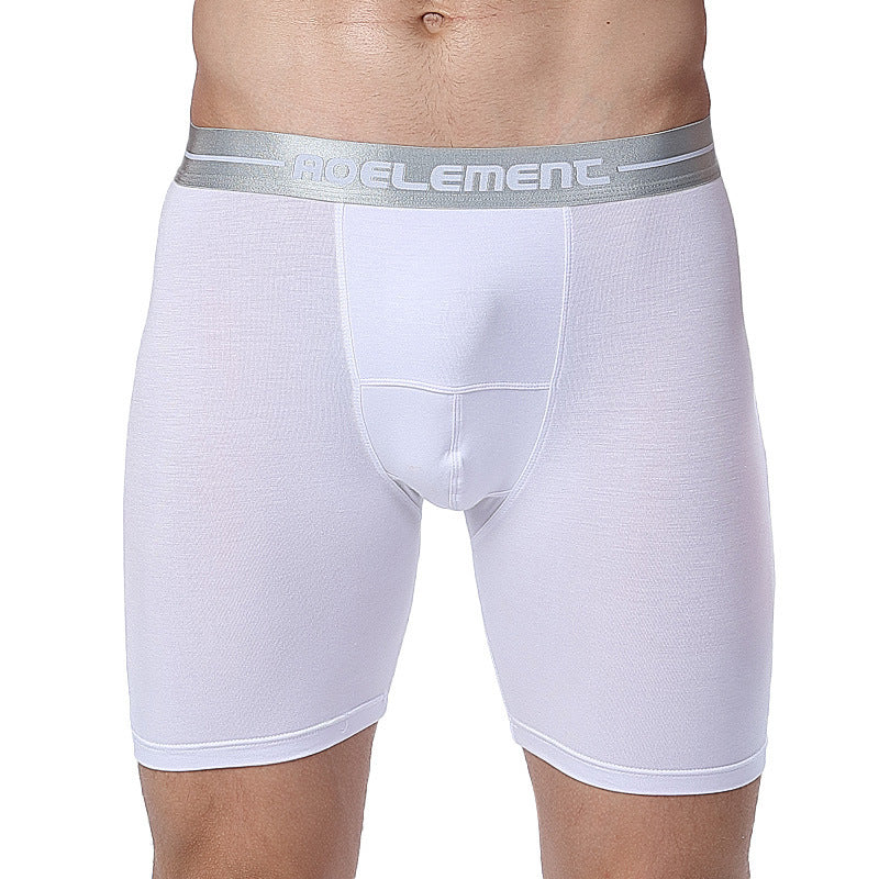 Tight Lengthened Sports Underwear Anti-wear Leg Men's Breathable Boxers Plus Size