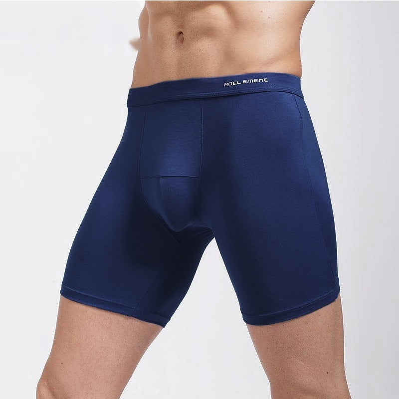 Tight Lengthened Sports Underwear Anti-wear Leg Men's Breathable Boxers Plus Size